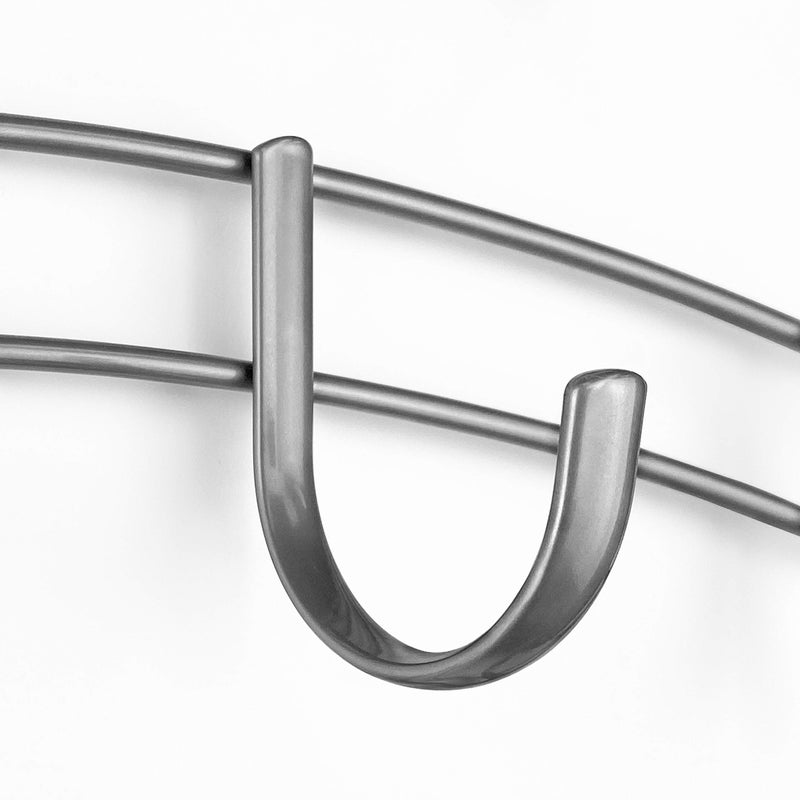 LYNK ProfessionalÂ® Homeâ„¢ Over Door Hooks Rack - 14 Hook Over Door Hanger - Over Door Towel Rack - Hanging Towels or Clothes - Bathroom, Bedroom or Laundry Room - Lifetime Ltd. Warranty - Platinum - Image 3